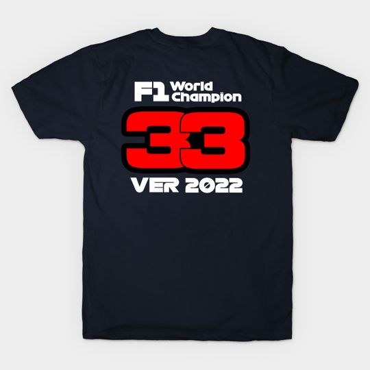 Discover Max Ver stappen 2022 - white text front and back version - Ver stappen - T-Shirt