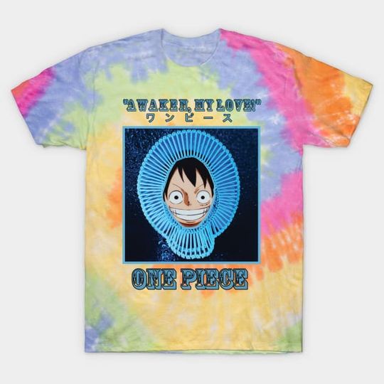 Discover Monkey D Luffy x Awaken My Love One Piece Tie Dye T-Shirt