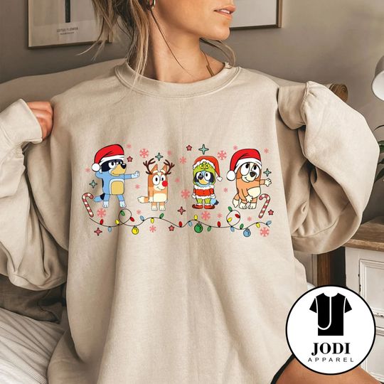 Discover BlueyDad christmas sweatshirt, Christmas BlueyDad Sweatshirt
