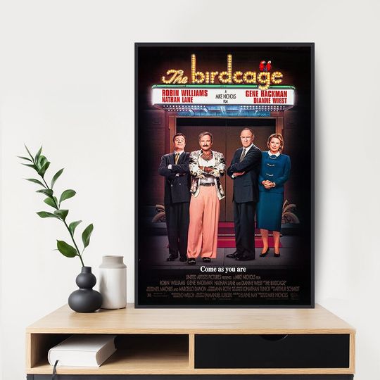 Discover The Birdcage 1996 Movie Poster, Wall Decor