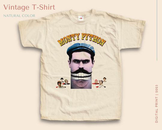 Discover Vintage TShirt Monty Python's Flying Circus V1 NATURAL