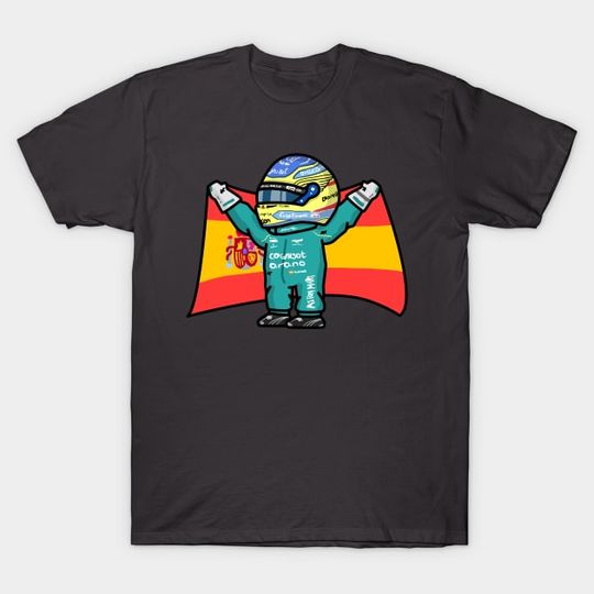 Discover Alonso with flag - Alonso - T-Shirt