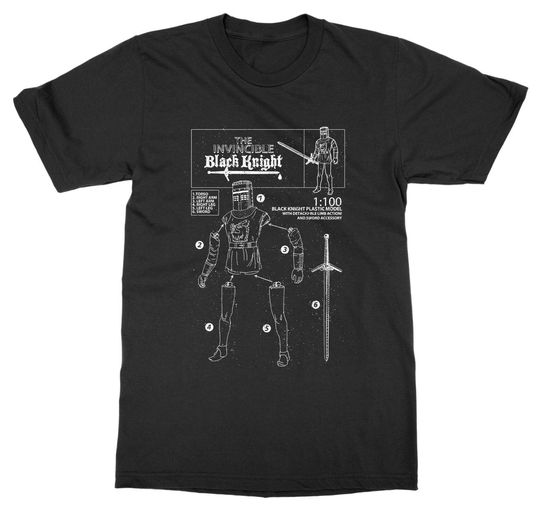 Discover Monty Python Holy Grail  T-Shirt - The Invincible Black
