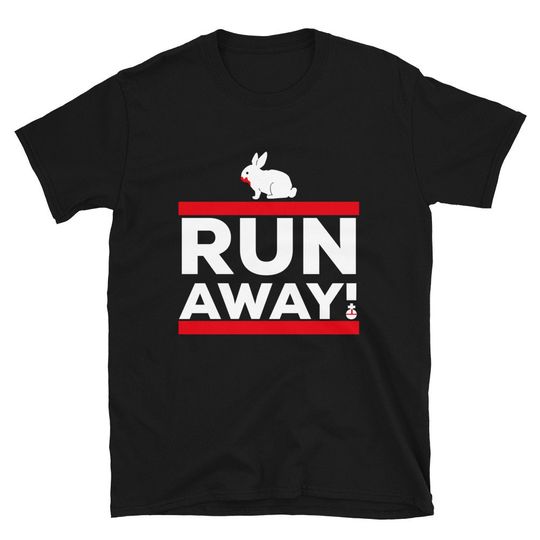 Discover Run Away! T Shirt, Monty Python, Spamalot Shirt