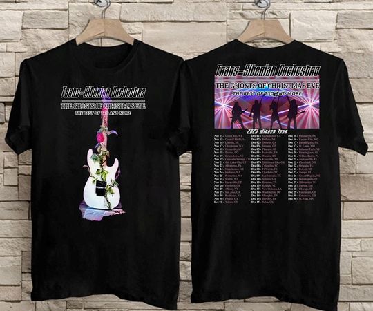 Discover 2023 TRANS-SIBERIAN ORCHESTRA The Ghosts Of Christmas Eve Winter Tour T-Shirt