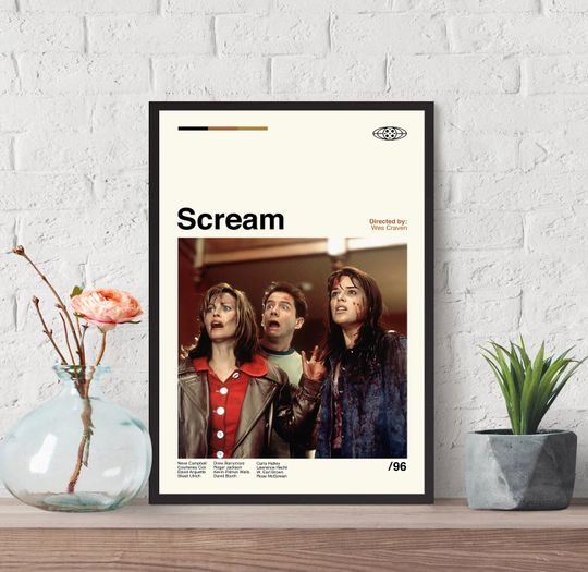 Discover Scream Poster, Scream Print, Movie Poster, Minimalist Poster