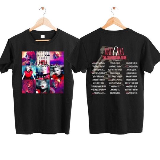 Discover Madonna Four Decades The Celebration World Tour 2023 T-Shirt, Madonna Tour 2023