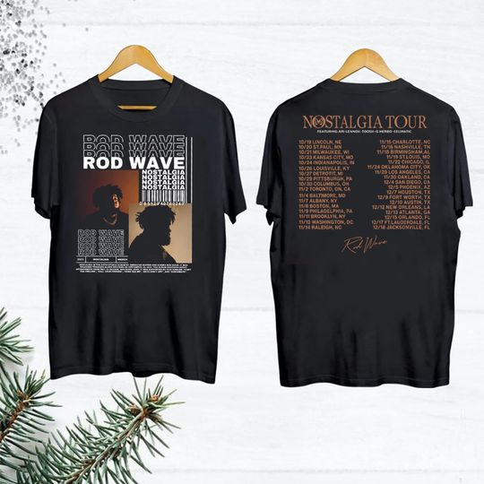Discover Rod Wave Nostalgia Tour 2023 Shirt, Rod Wave Concert Merch