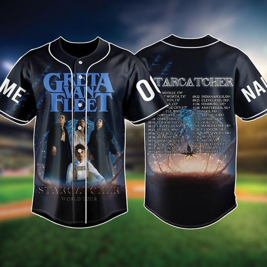 Discover Customized Greta Van Fleet 2023 Baseball Jersey