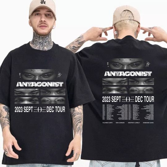 Discover Playboi Carti Rapper Shirt, Playboi Carti Antagonist Tour 2023 Shirt