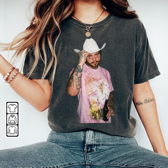 Discover Post Malone Music Shirt, Posty Crewneck Unisex Graphic T Shirt