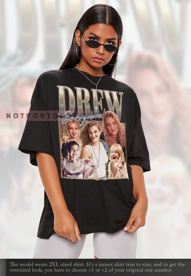 Discover Drew Barrymore Vintage Shirt | Drew Barrymore Homage Tshirt