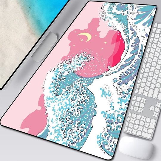 Discover Large Japanese Art Great Wave desk mat
