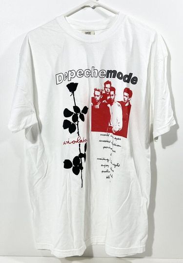 Discover DEPECHE Mode Violator NOS Band white T Shirt