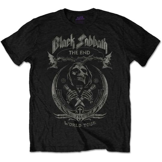 Discover Black Sabbath The End Mushroom Cloud T Shirt A Rock Off
