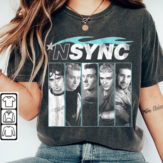 Discover NSYNC Shirt Vintage NSYNC No Strings Attached Black Shirt