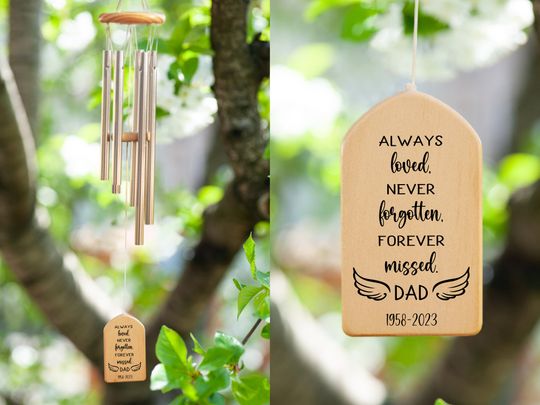 Discover Memorial Wind Chime, Always Loved Never Forgotten Wind Chime