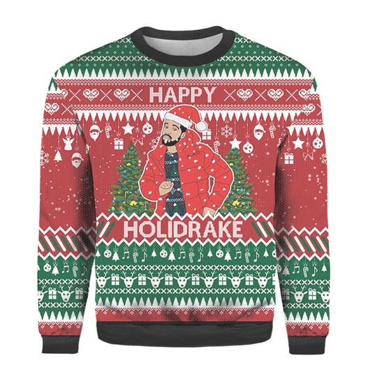 Discover Drake Happy Holidrake Ugly Christmas Sweater