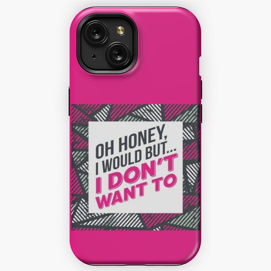 Discover Karen Walker: I Would but I Dont Want To - Geometric iPhone Case
