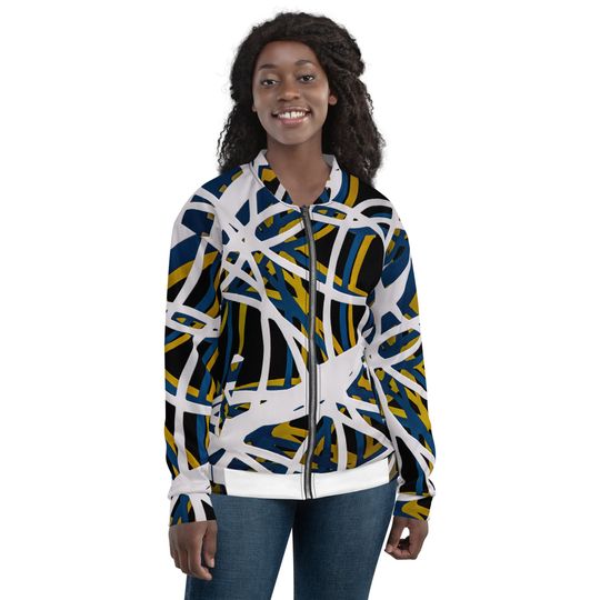 Discover Unisex Bomber Jacket Abstract