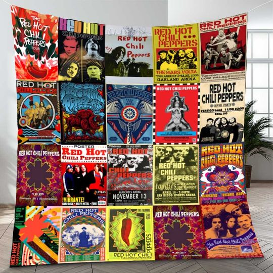 Discover Red Hot Chili Peppers Album Fleece Blanket