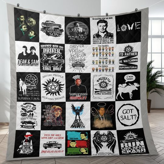 Discover Supernatural Movie Blanket, Supernatural Fleece Blanket
