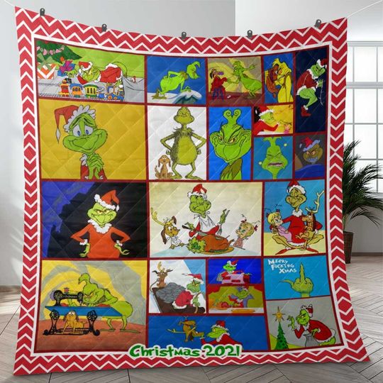 Discover Santa funny character Stole Christmas Fleece Blanket