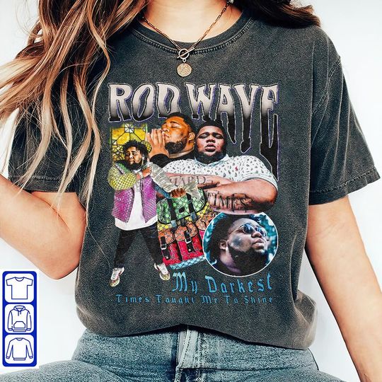 Discover Rod Wave T-Shirt women manga funny Japanese top girl y2k harajuku clothing