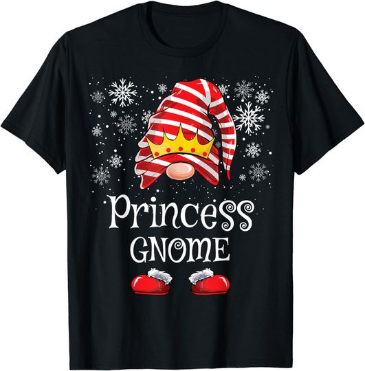 Discover Princess Gnome Matching Family Gnomes Funny Christmas T-Shirt
