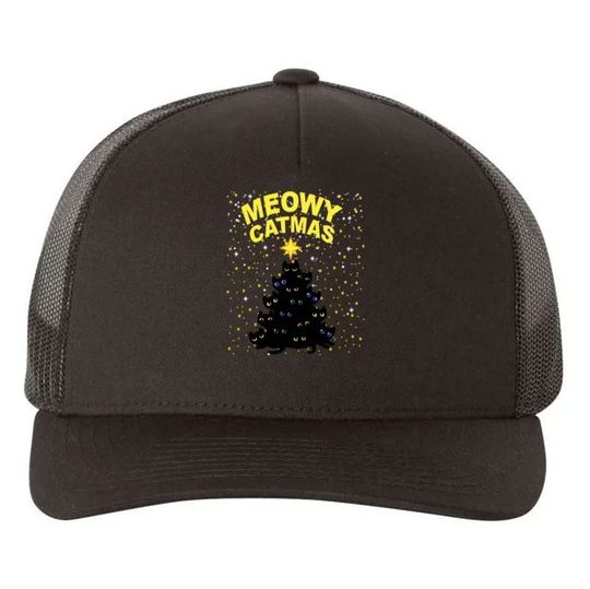 Discover Meowy Christmas Trucker Hat
