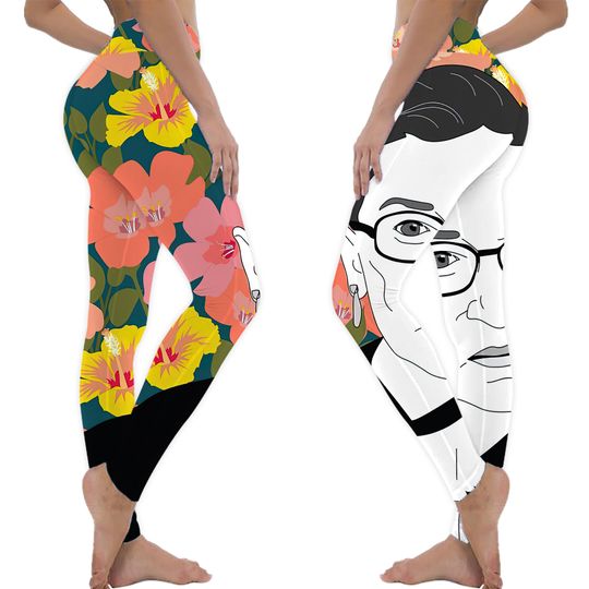 Discover Ruth bader Ginsburg Floral Leggings