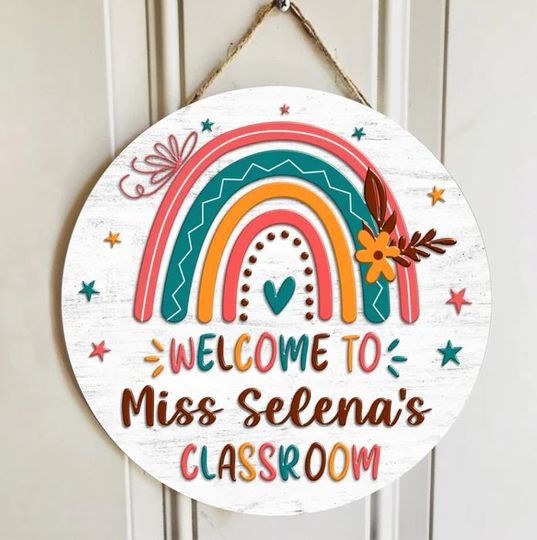 Discover Personalized Welcome To Classroom Door Sign
