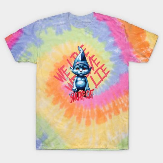 Discover Smurf Cat Tie Dye T-Shirt