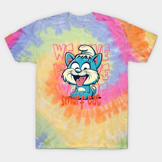 Discover Smurf Cat Tie Dye T-Shirt