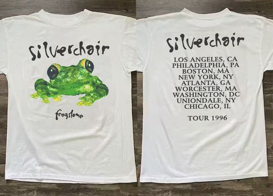 Discover Silverchair Frogstomp Tour Concert 1996 T-Shirt, Silverchair Rock Band Shirt