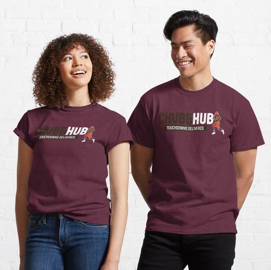 Discover Nick Chubb Hub Touchdown Classic T-Shirt