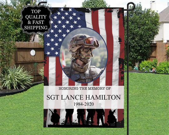 Discover Military Memorial Day Garden Flag, Veteran Memorial Flag