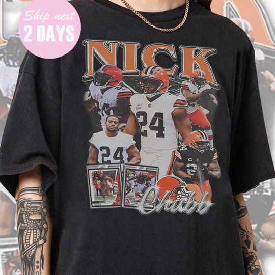Discover Nick Chubb The Era Tour T-Shirt, American Football Shirt, Gift For Football Fan