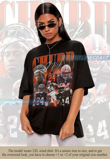 Discover Vintage Nick Chubb shirt, Football shirt, Classic 90s Graphic Tees