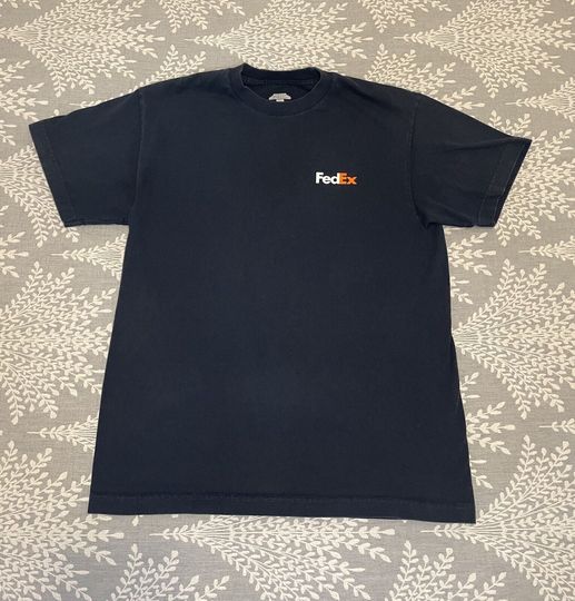 Discover FedEx T Shirt Navy Blue Size Medium Unisex