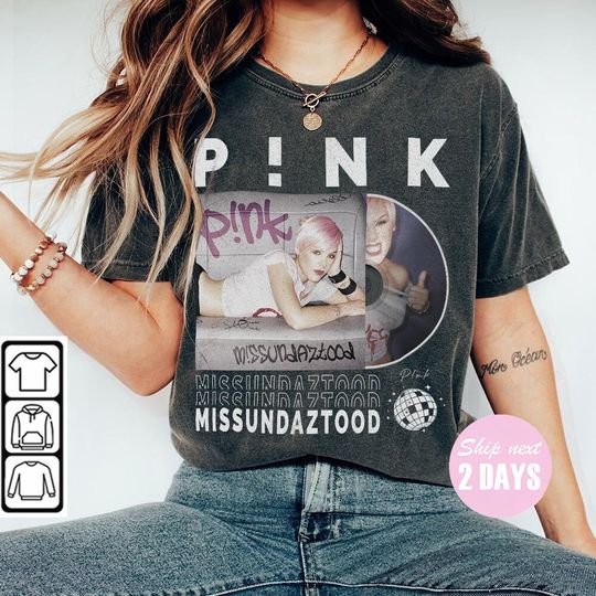 Discover P!nk Music Shirt, Sweatshirt Y2K Merch Vintage 90s Pink Summer Carnival 2023 Tour