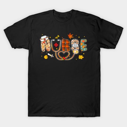 Discover Love Nurse Life Pumpkin Fall Autumn Thanksgiving Nursing T-Shirt