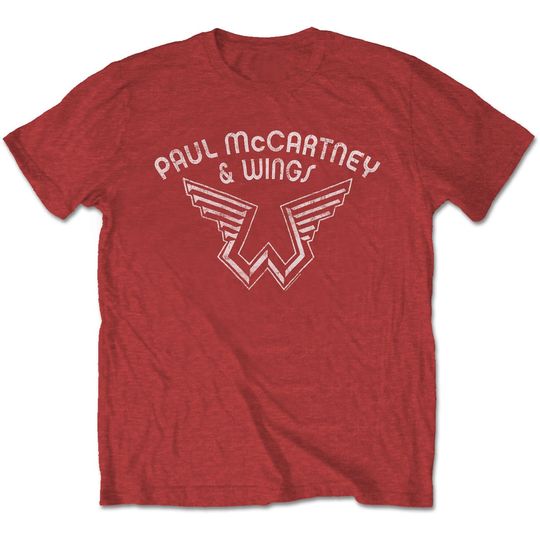 Discover P mccartney: Wings Red T-shirt