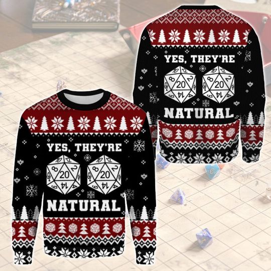 Discover Dungeons And Dragon Sweater, DnD Ugly Christmas Sweater