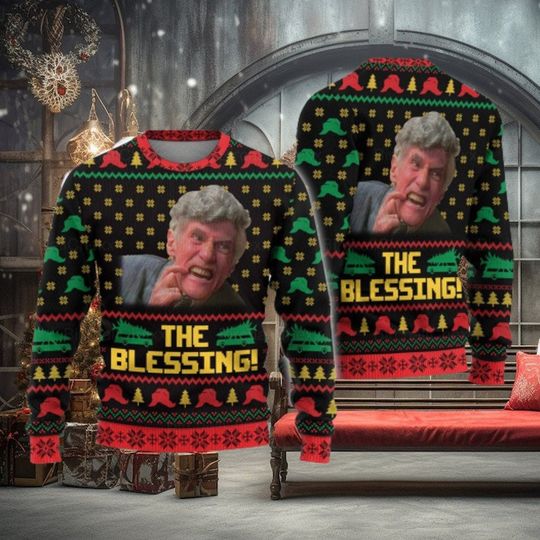 Discover The Blessing Uncle Lewis Ugly Sweater, Funny Ugly Christmas Sweater