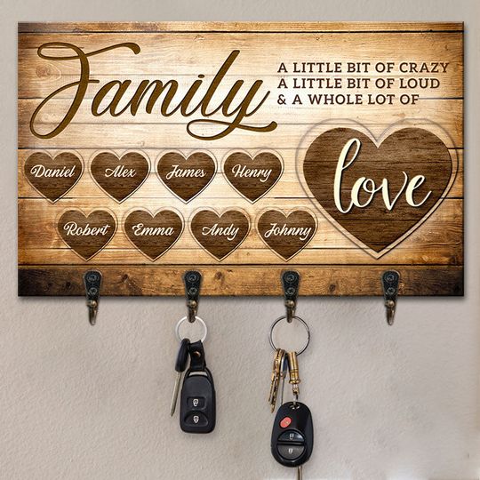 Discover A Whole Lot Of Love - Family Personalized Key Holder