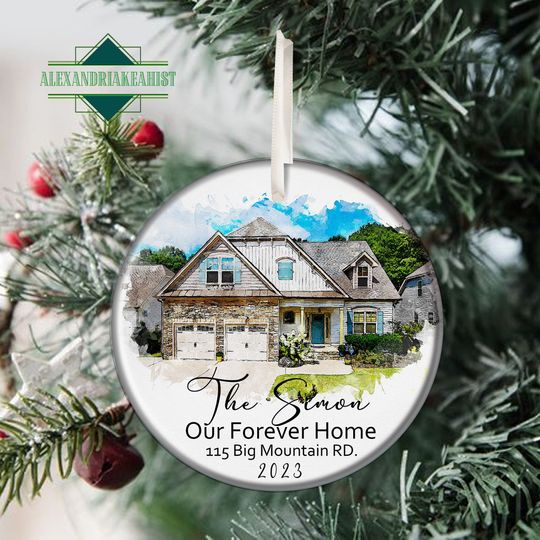 Discover Custom Home Christmas Ornament, First Christmas