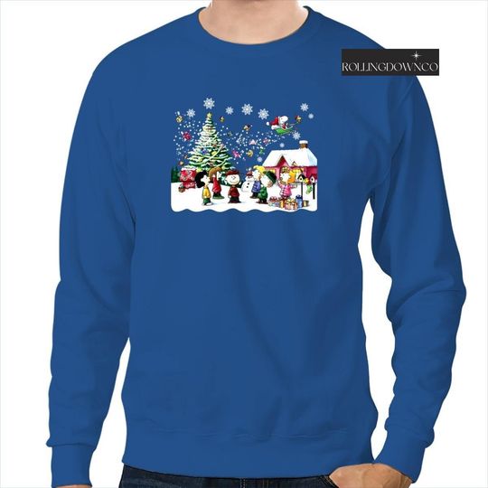 Discover Snoopy Christmas Sweatshirt, Charlie And Friend Christmas Singing Sweatshirt