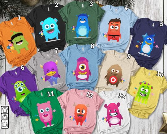 Discover Class Dojo Monster Halloween Christmas Shirt, World Book Day Cosplay Group Shirt