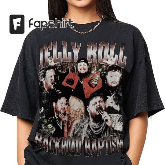 Discover Jelly Roll Backroad Baptism Shirt